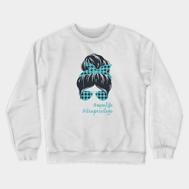 Mom life Crewneck Sweatshirt by Goodprints